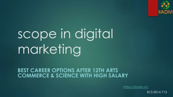 scope in digital marketing