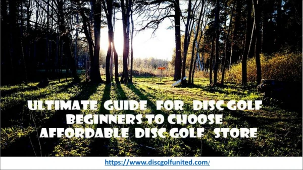Guide to Choose Best Disc Golf Store Online