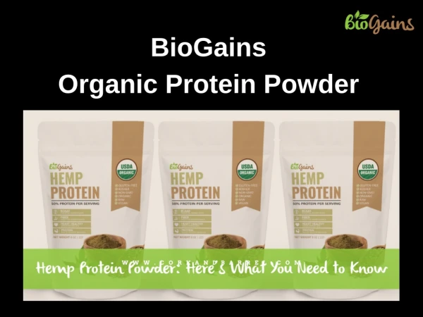 BioGains - Vegan Protein Powder Recipes