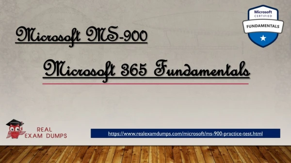 Download Latest Microsoft MS-900 Study Material - MS-900 Exam Q&A - Realexamdumps.com