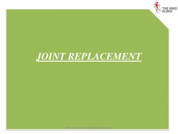 Joint Replacement Surgeon|Surgery In Pune|The Knee Klinik