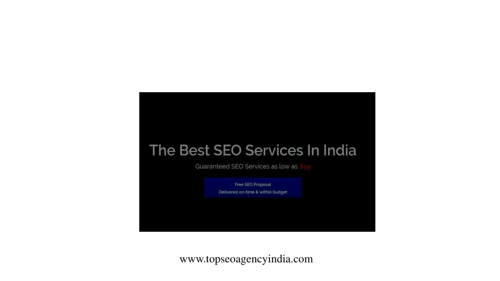 the best seo services in india