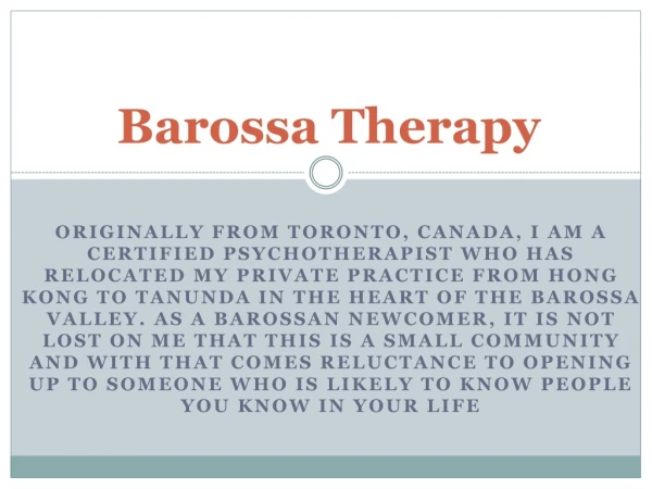 Barossa Therapy-Barossa Strong