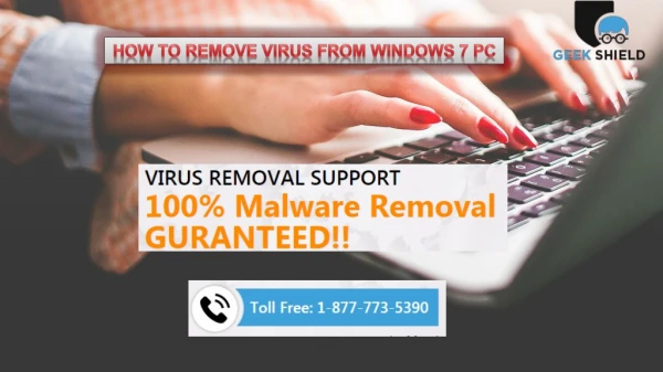 How To Remove Virus From Windows 7 | 877-773-5390