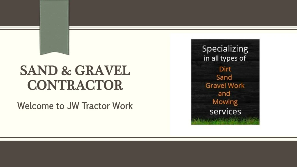 sand gravel contractor