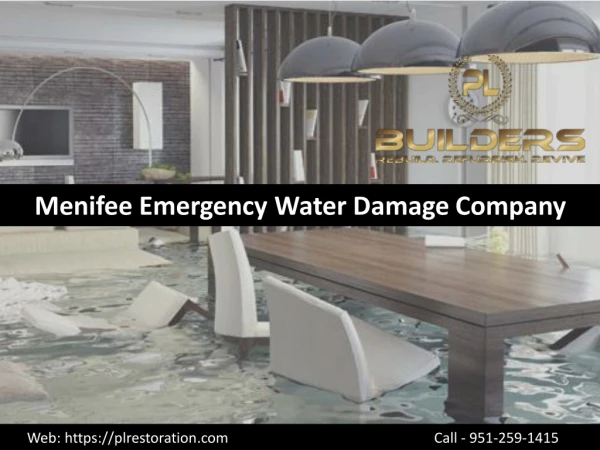 Menifee Emergency Water Damage Company