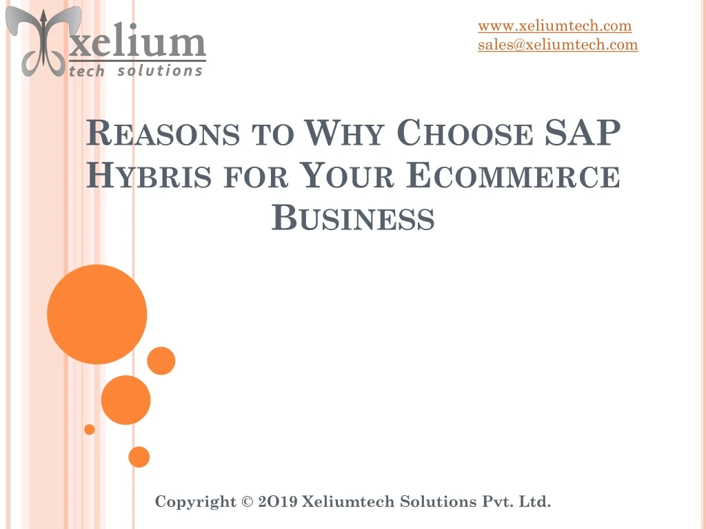 reasons to why choose sap hybris for your ecommerce business