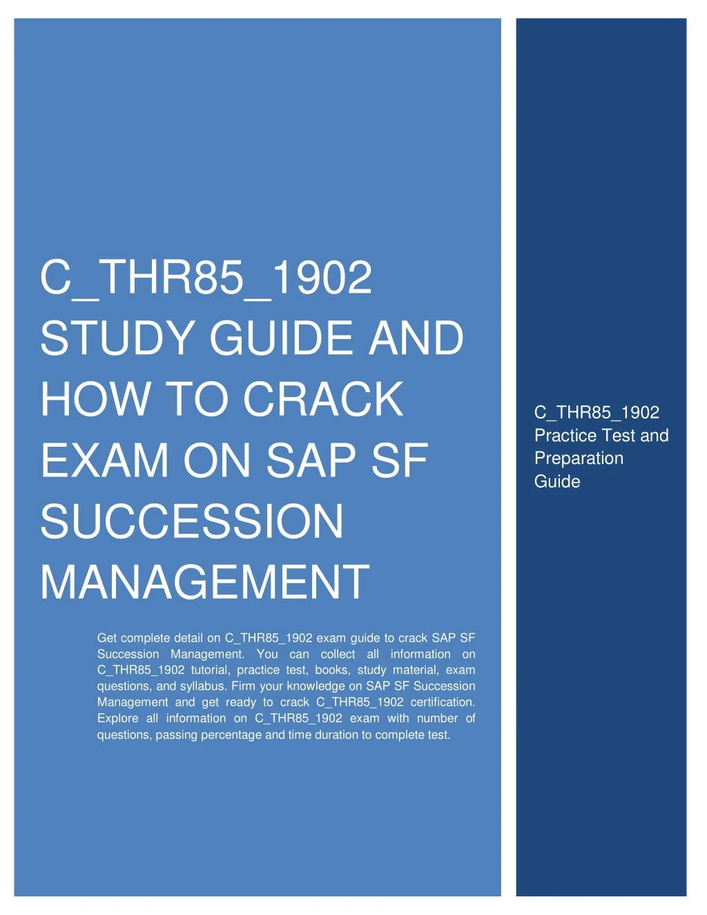 c thr85 1902 study guide and how to crack exam