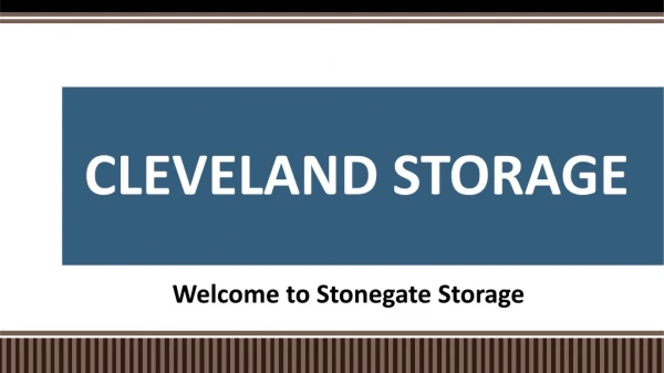 Cleveland Storage | Stonegatestorage