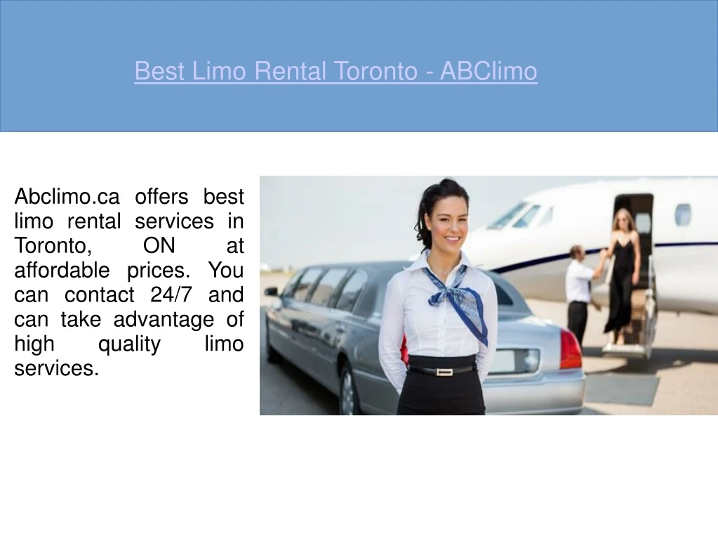 best limo rental toronto abclimo