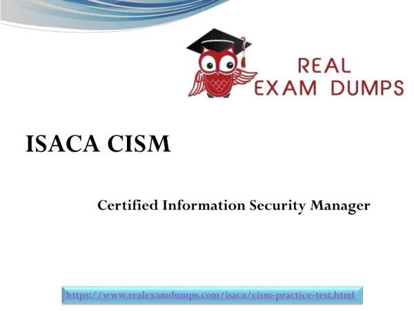The Secret of Successful ISACA CISM Exam Study Material| Realexamdumps.com
