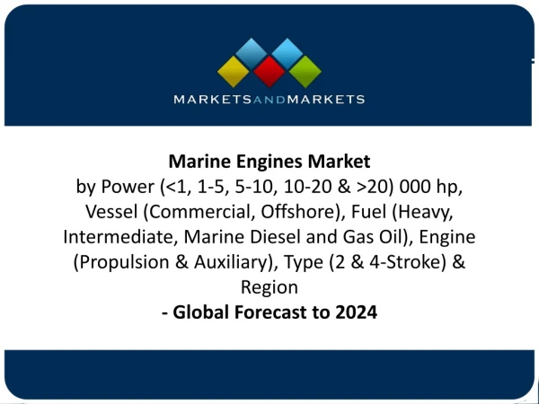 Marine Engines Market worth $16.4 billion by 2024