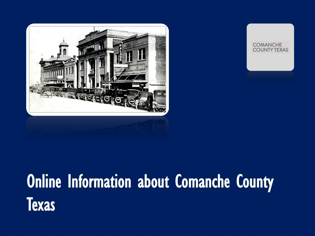 online information about comanche county texas