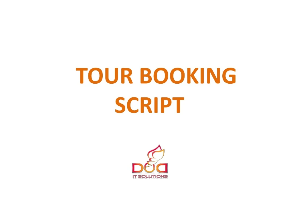 tour booking script