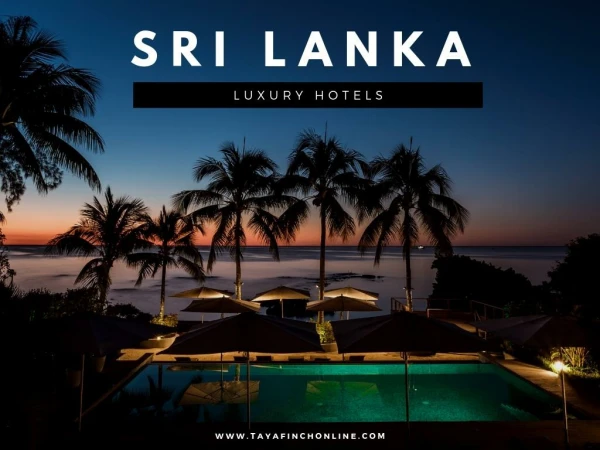 Sri lanka luxury tours
