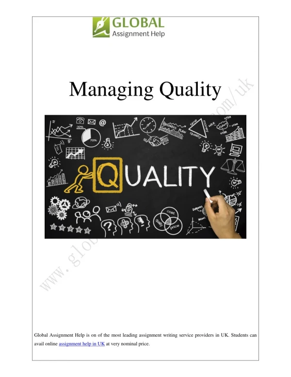 Quality Management Analysis In Health And Social Care Sector