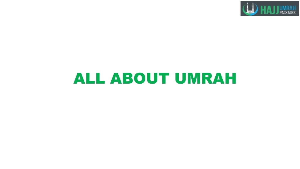 all about umrah