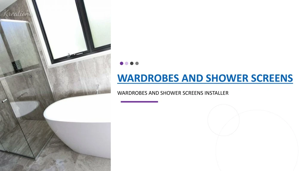 wardrobes and shower screens