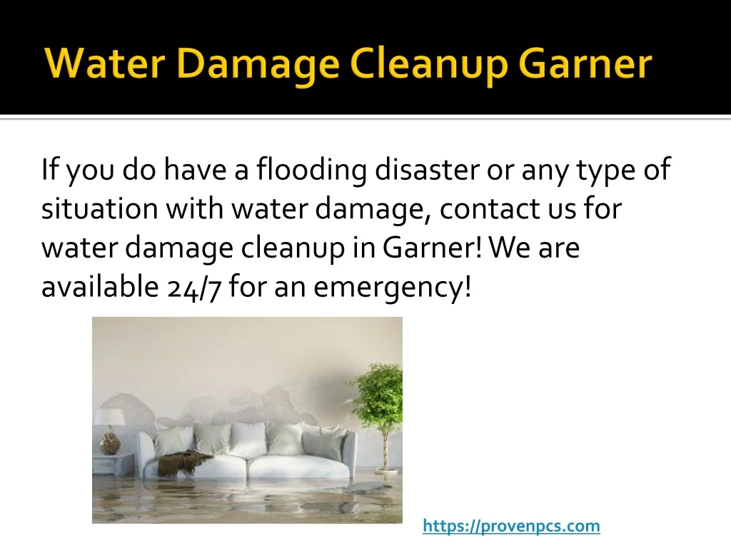 water damage cleanup garner
