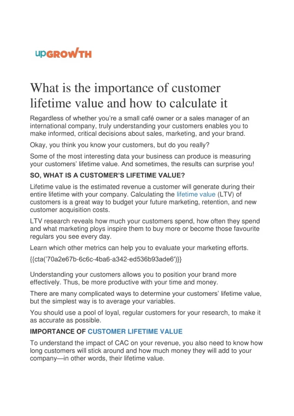 What is the importance of customer lifetime value and how to calculate it