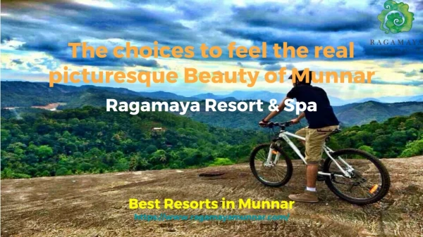 The choices to feel the real picturesque Beauty of Munnar Ragamaya Resort & Spa