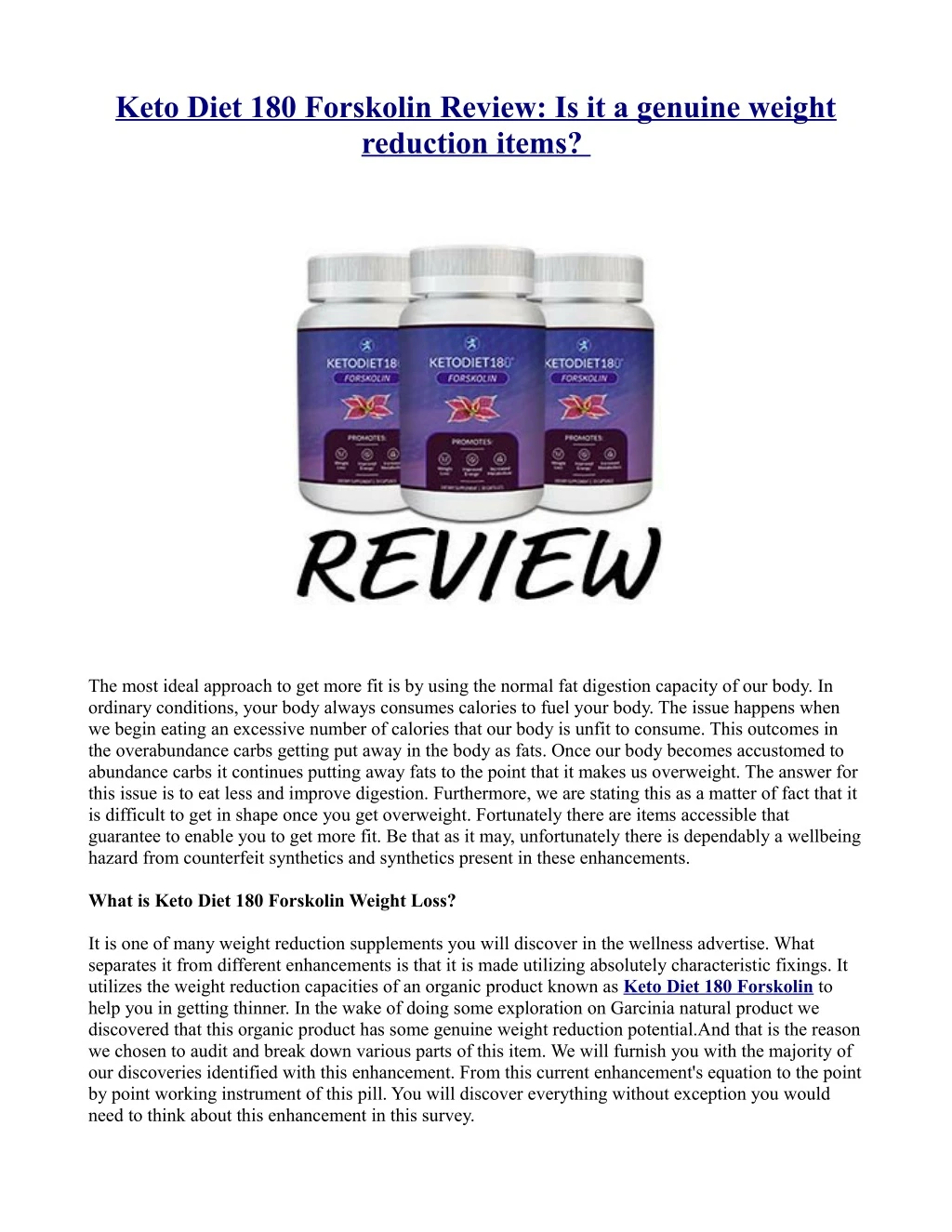 keto diet 180 forskolin review is it a genuine