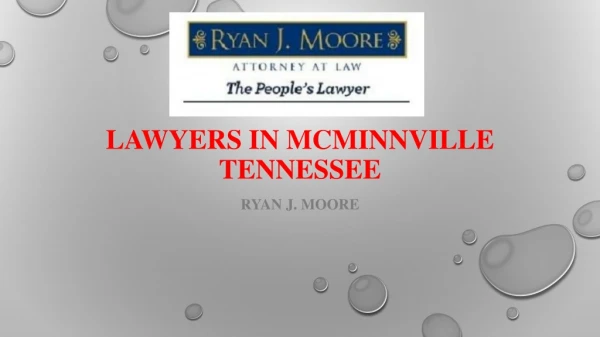 Lawyers in Mcminnville TN