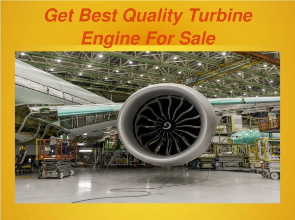 Get Best Quality Turbine Engine For Sale