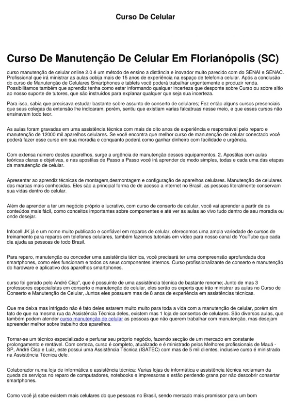 curso de celular