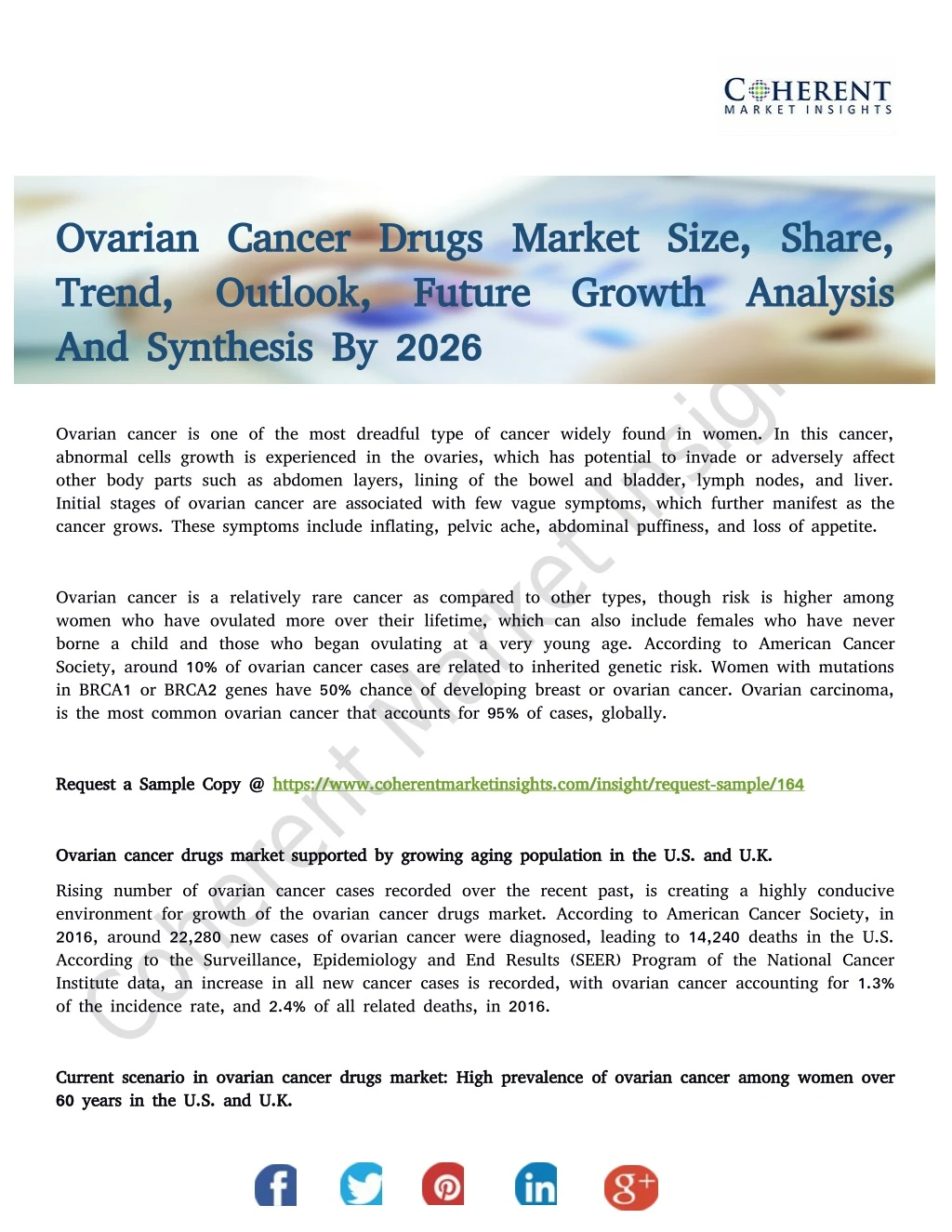 ovarian cancer drugs ovarian cancer drugs market