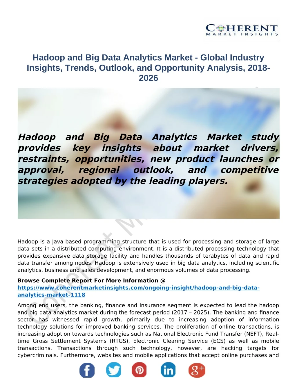 hadoop and big data analytics market global