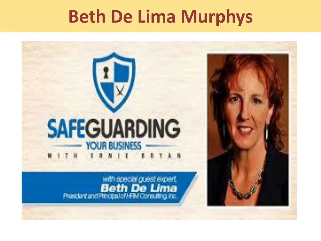 beth de lima murphys