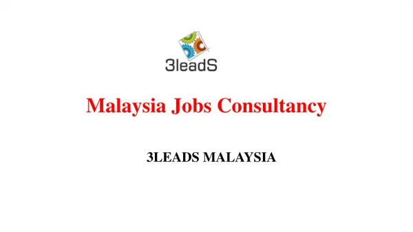 Malaysia Jobs Consultancy