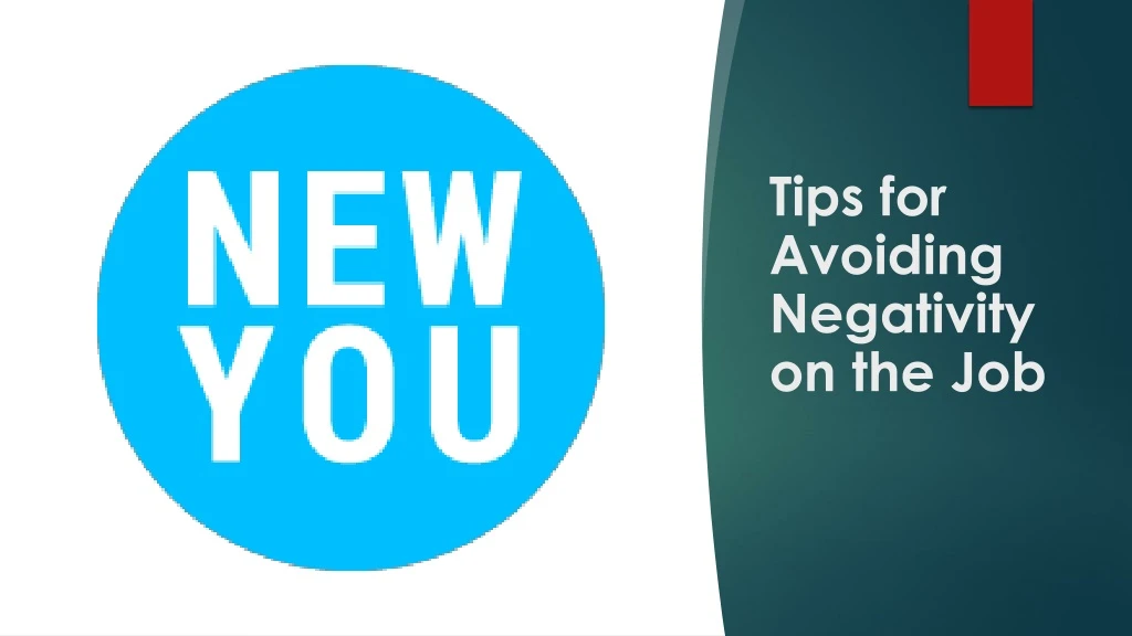 tips for avoiding negativity on the job