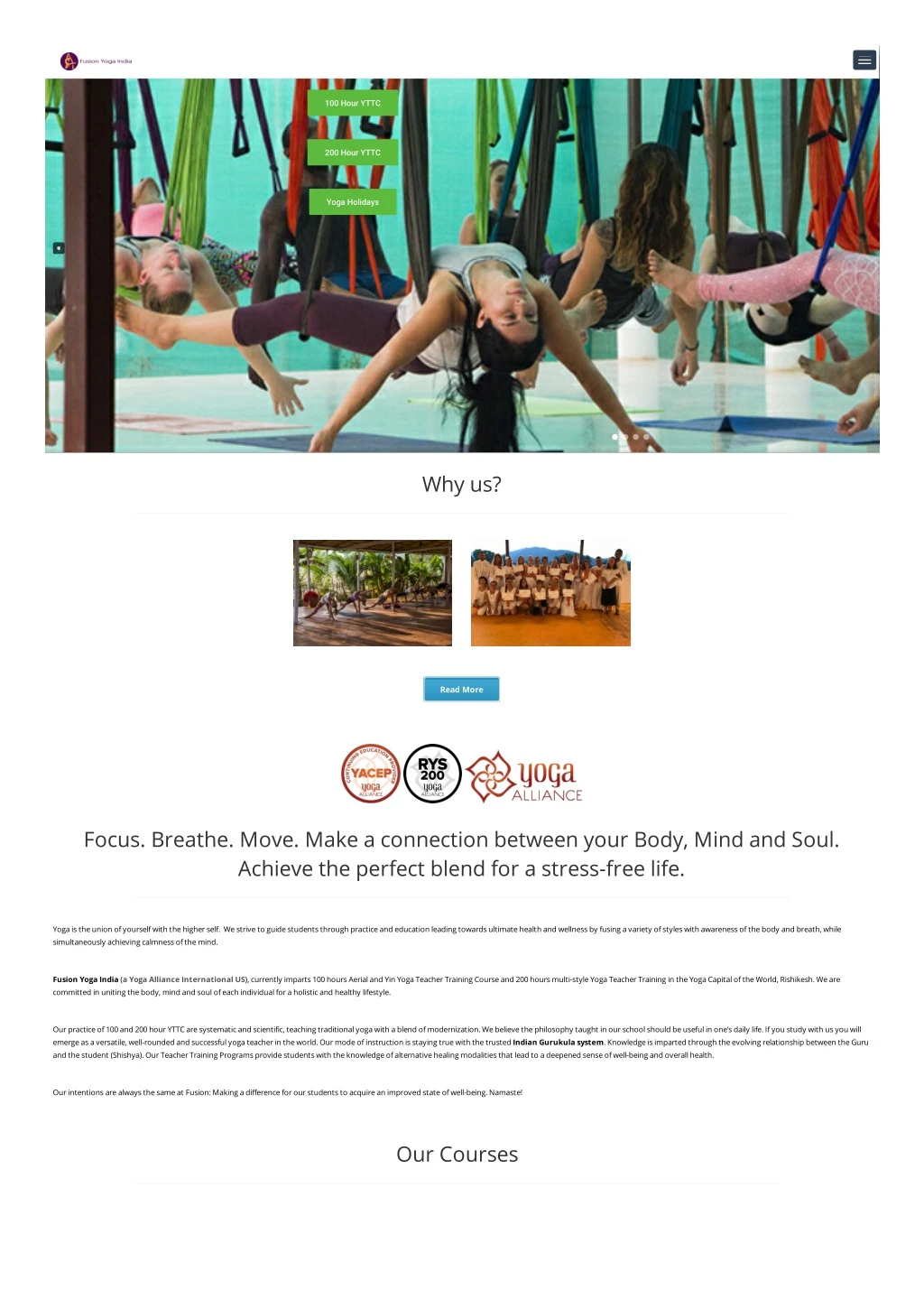 experience anti gravity with aerial yoga