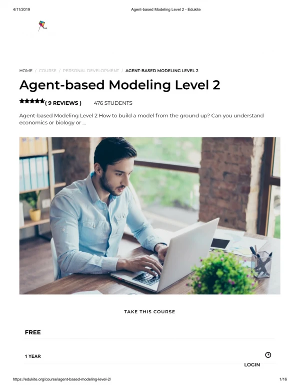 Agent-based Modeling Level 2 - Edukite
