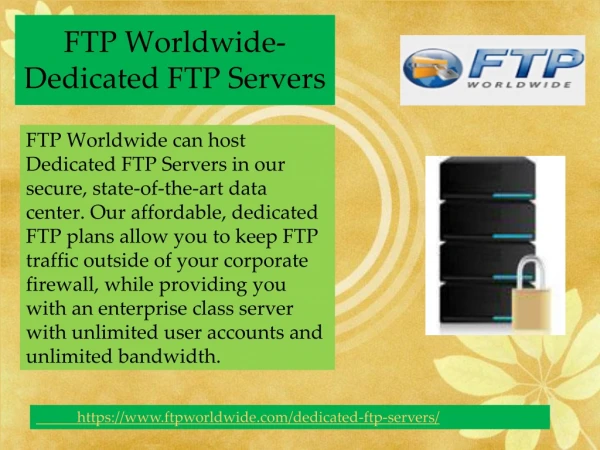 FTP Worldwide-Dedicated FTP Servers