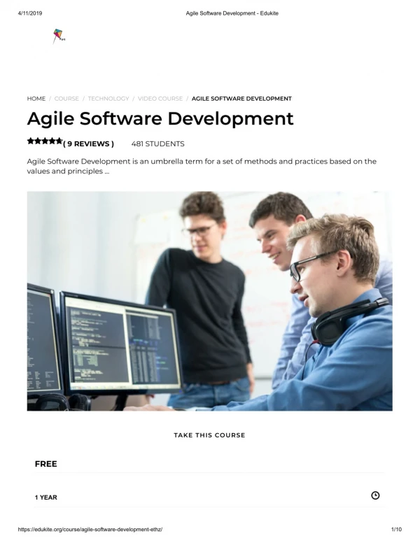 Agile Software Development - Edukite