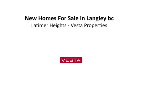 new homes for sale in langley bc