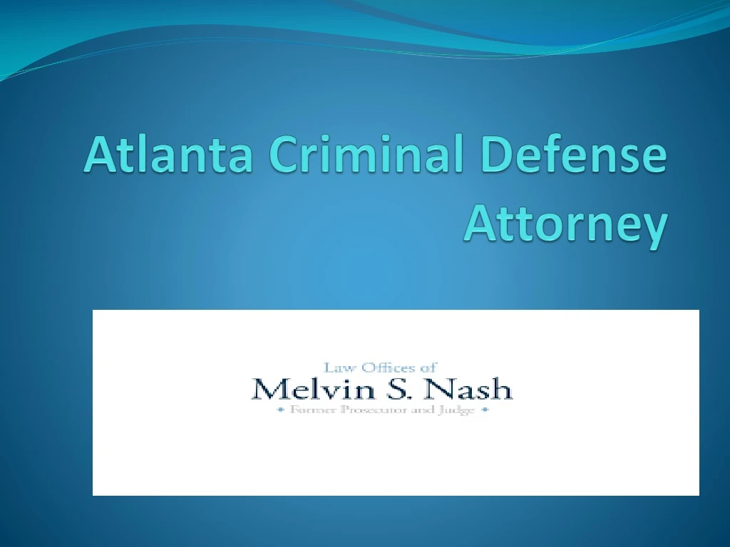 atlanta criminal defense attorney