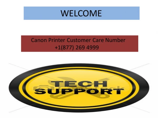 Canon Printer Customer Care Number USA