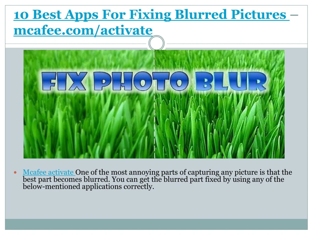 10 best apps for fixing blurred pictures mcafee com activate