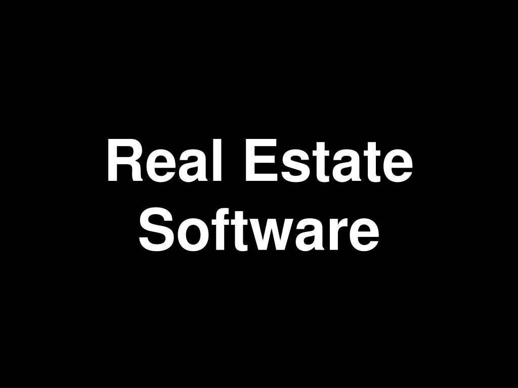 real estate software
