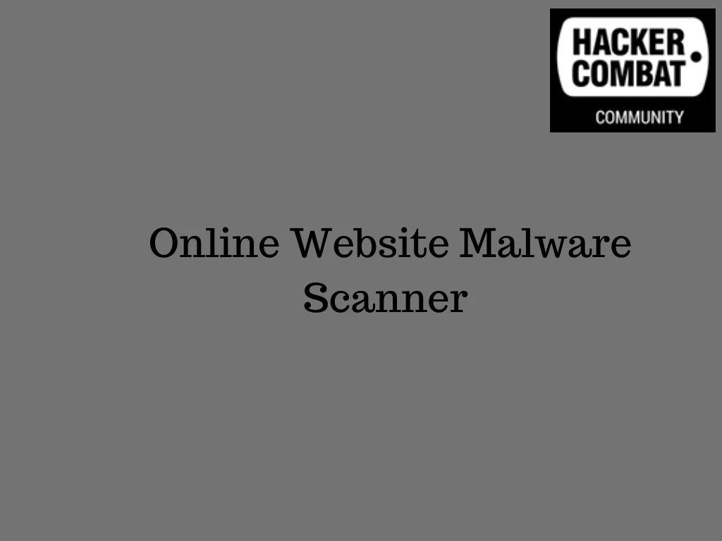 online website malware scanner
