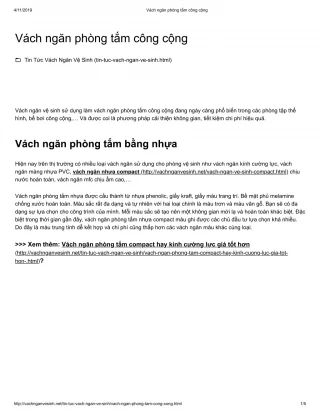 Vach ngan phong tam cong cong - slide 1