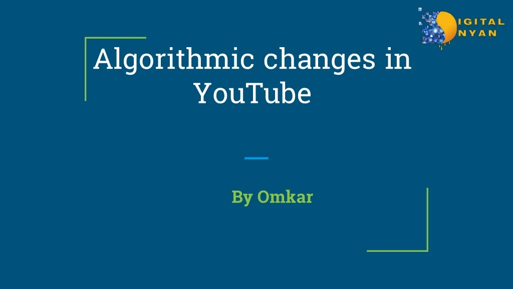 algorithmic changes in youtube