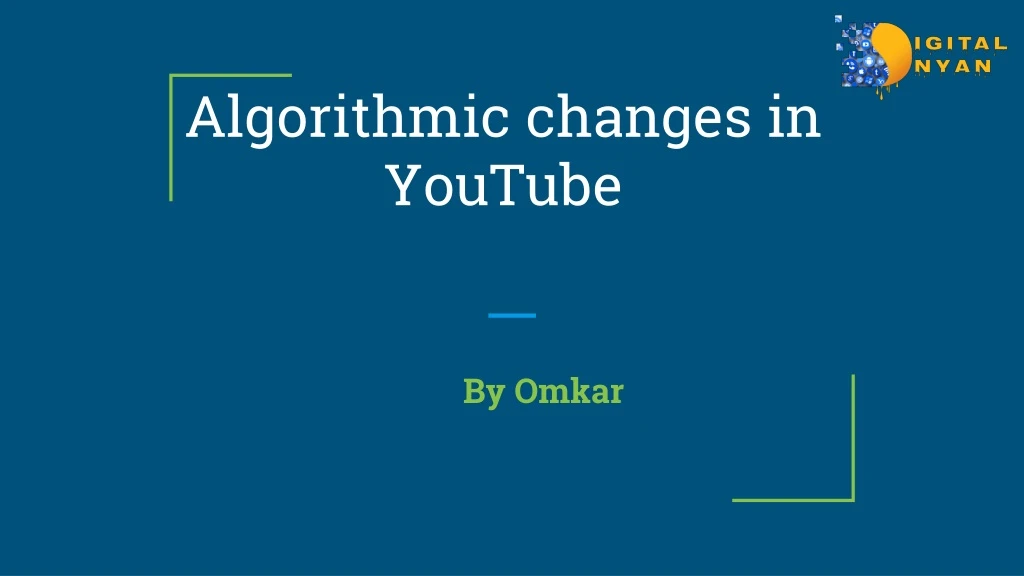 algorithmic changes in youtube