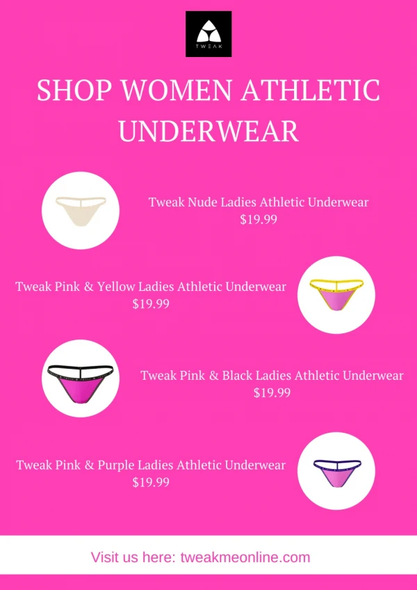 Shop Athletic Underwear for Women | Tweak