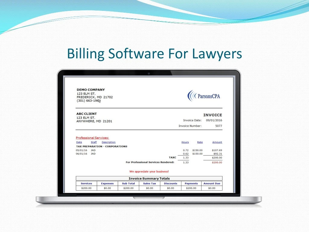 billing software for lawyers