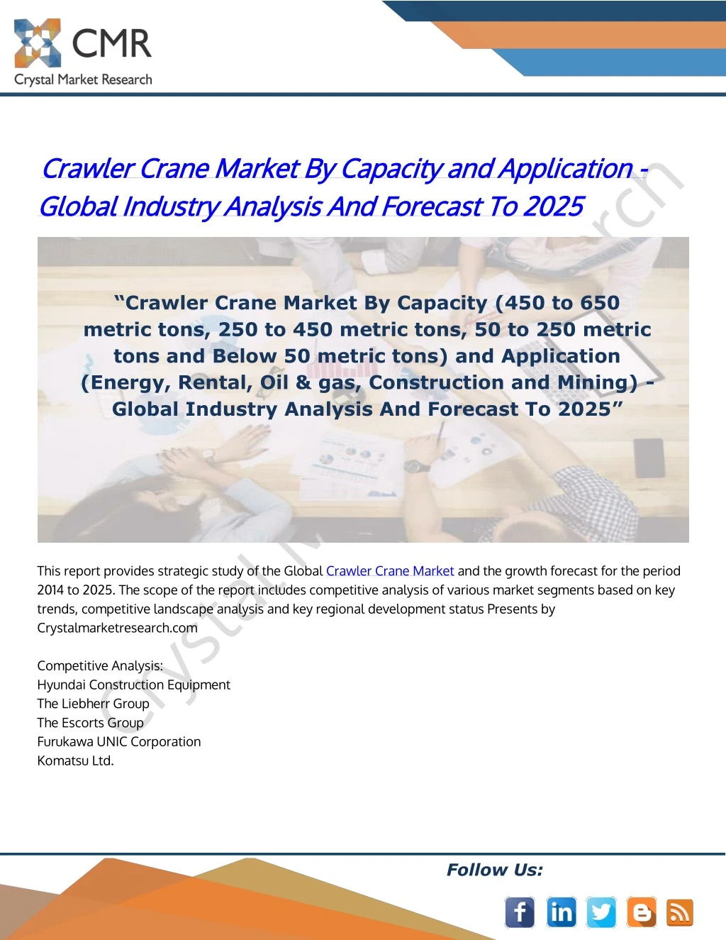 crawler crane market by capacity and application